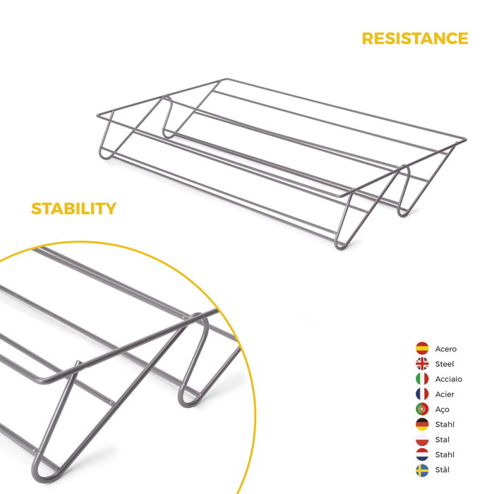 Emuca Kit tiroir à chaussures et rack ajustable Quartz pour armoires, glissières extension totale et à fermeture douce, Module 80cm, Finition Titane Emuca Kit tiroir à chaussures et rack ajustable Quartz pour armoires, glissières extension totale et à fermeture douce, Module 80cm, Finition Titane