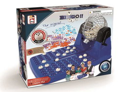 Chicos - Bingo automatique deluxe 72 cartons - Dimensions : 30 x 42 x 23 cm - Langues : espagnol, anglais
