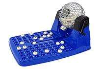 Chicos - Bingo automatique deluxe 72 cartons - Dimensions : 30 x 42 x 23 cm - Langues : espagnol, anglais