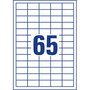 Avery Zweckform - Feuilles d'étiquettes 3666, format 38 x 21,2 mm, pour imprimante A4, blanc
