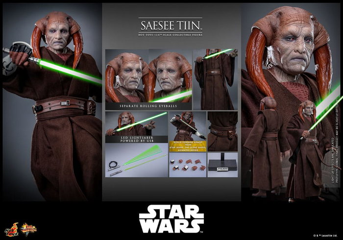 Hot Toys Saesee Tiin figurine Star Wars, épisode III : La Revanche des Sith Movie Masterpiece 1/6 (31 cm)