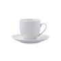 Quid Set 6 Tazas con Plato Porcelana New Renova 20 cL