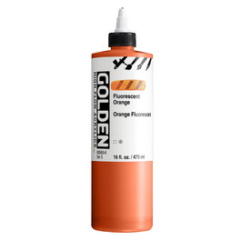 Golden Naranja Fluorescente High Flow Colores Acrílicos 473 ml