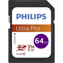 Philips Carte SDXC 64 Go Classe 10 UHS-I U3 V30 A1