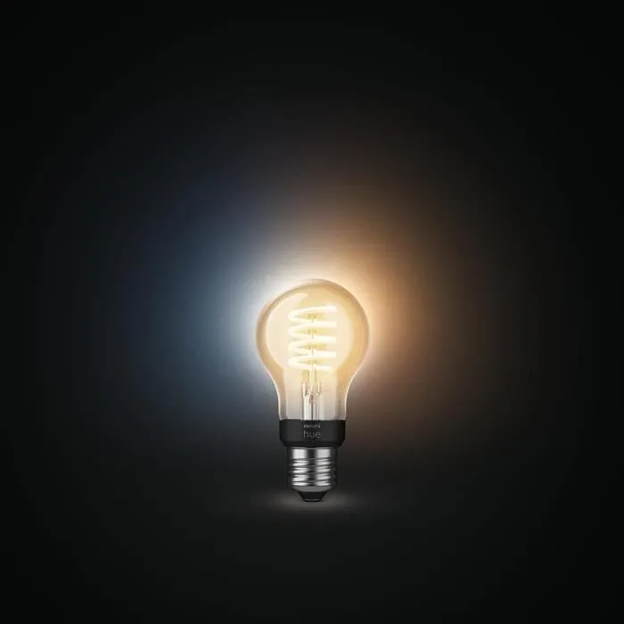 Philips Hue Ampoule LED connectée White Ambiance Filament E27, Bluetooth, Compatible Alexa, Google Assistant et Apple Homekit