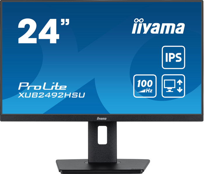 IIYAMA XUB2492HSU-B6 Écran PC 24" Full HD IPS 75Hz avec ports HDMI, DisplayPort et USB Hub IIYAMA XUB2492HSU-B6 Écran PC 24" Full HD IPS 75Hz avec ports HDMI, DisplayPort et USB Hub