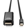 Lindy Câble adaptateur Mini DisplayPort vers HDMI 4K 30 Hz 3840x2160, 3 m, avec transmission audio pour PC, ordinateur, téléviseur
