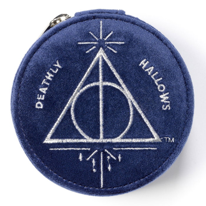 THE CARAT SHOP Boîte à bijoux en velours Harry Potter avec symbole Deathly Hallows - 100% Polyester