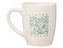 VESSIA Taza Porcelana Living Nature 350ml Blanco-Verde