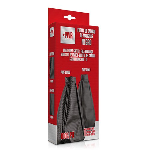 Abc Pommeau de levier de vitesse simili cuir noir CS6