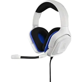 The G-Lab - Casque Gamer Filaire KORP COBALT - Micro anti-bruit - Compatible PC, PS4, Xbox One - Blanc