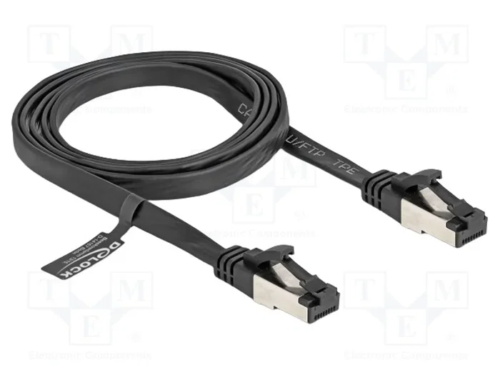 DELOCK Câble Ethernet Cat 8.1 U/FTP 1m Noir DELOCK Câble Ethernet Cat 8.1 U/FTP 1m Noir