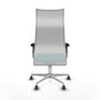 Piqueras y Crespo Chaise de Bureau Albacete Turquoise et Blanc