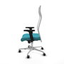 Piqueras y Crespo Chaise de Bureau Albacete Turquoise et Blanc
