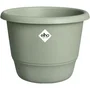 ELHO Pot de Fleur Amiga Rond 55 Vert pour Extérieur, 55 L, Ø 55 x H 51 cm, 100% Recyclé, Design Élégant pour Plantes