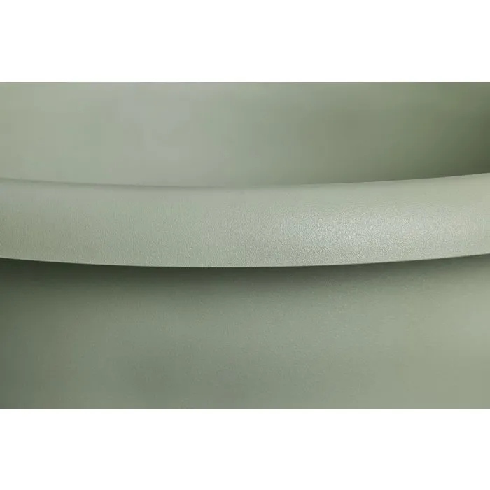 ELHO Pot de Fleur Amiga Rond 55 Vert pour Extérieur, 55 L, Ø 55 x H 51 cm, 100% Recyclé, Design Élégant pour Plantes