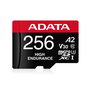 ADATA 256GB Carte microSDXC haute endurance UHS-I U3, Classe 10, Vitesse Vidéo V30, A2 pour Dashcam, Surveillance et Enregistrement Continu