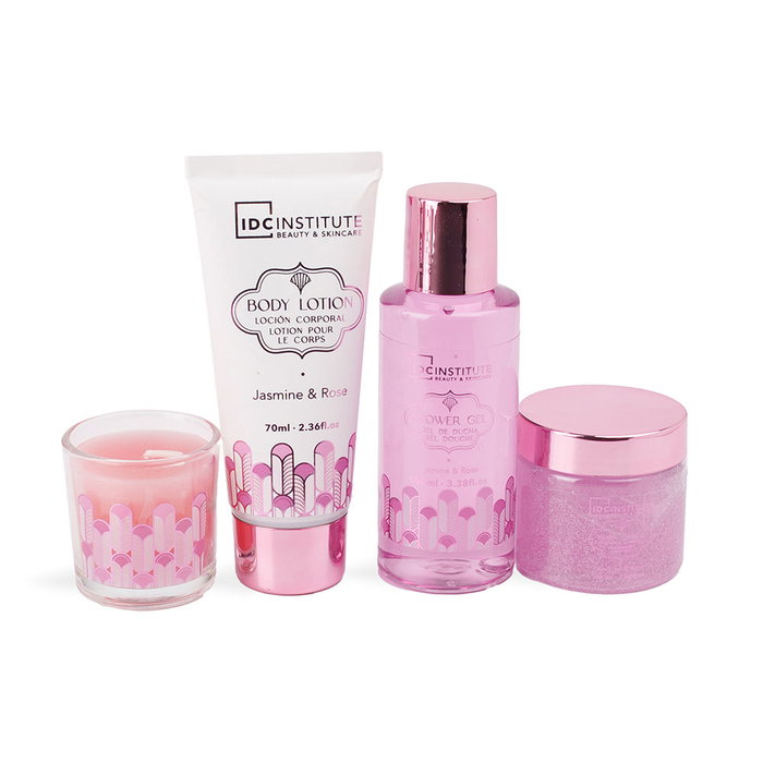 Idc Institute Boîte de bain parfumée à la rosée - 4 pièces Idc Institute Boîte de bain parfumée à la rosée - 4 pièces