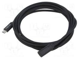 LOGILINK Câble USB 2.0 High Speed USB C vers USB C 3m noir