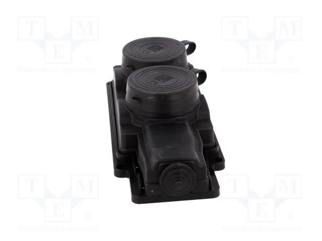 PAWBOL Socle de connecteur d'alimentation AC 2P+PE noir 16A 250V AC PAWBOL Socle de connecteur d'alimentation AC 2P+PE noir 16A 250V AC