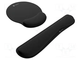 NATEC CHIPMUNK Support en gel noir pour clavier, souris et poignet