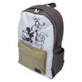 LOUNGEFLY Sac à dos nylon Mickey and Friends Disney 44 cm - Sac à dos à bretelles réglables et rembourrées avec fermoirs métalliques argentés et doublure assortie