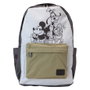 LOUNGEFLY Sac à dos nylon Mickey and Friends Disney 44 cm - Sac à dos à bretelles réglables et rembourrées avec fermoirs métalliques argentés et doublure assortie