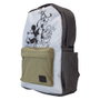 LOUNGEFLY Sac à dos nylon Mickey and Friends Disney 44 cm - Sac à dos à bretelles réglables et rembourrées avec fermoirs métalliques argentés et doublure assortie
