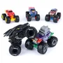 Monster Jam Coffret de 5 Véhicules Die-Cast 1:64 DC Comics - Batman, Superman, Joker, Wonderwoman, Flash - Pour Enfants 3 ans et plus