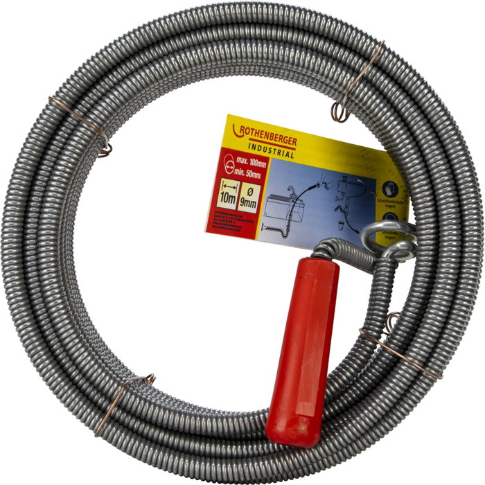 Rothenberger Spirale de nettoyage de tuyaux Industrial 10 m Rothenberger Spirale de nettoyage de tuyaux Industrial 10 m