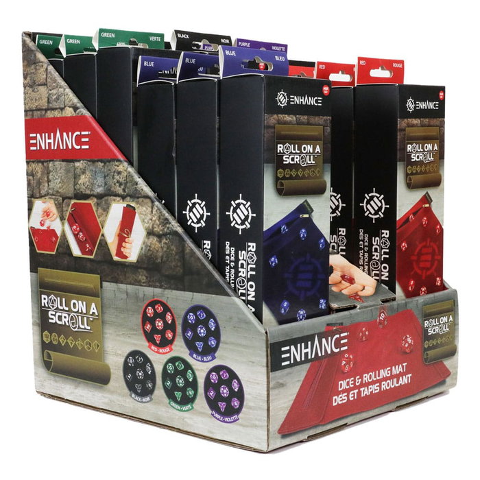 Enhance Tabletop assortiment Roll on a Scroll Sac avec dés (15) Enhance Tabletop assortiment Roll on a Scroll Sac avec dés (15)