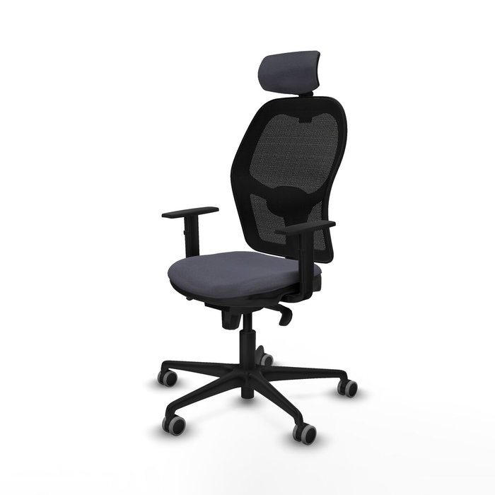 Piqueras y Crespo Chaise de Bureau avec Appui-tête Jorquera 1D036G2 Gris foncé Piqueras y Crespo Chaise de Bureau avec Appui-tête Jorquera 1D036G2 Gris foncé