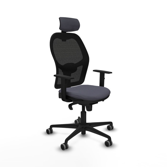 Piqueras y Crespo Chaise de Bureau avec Appui-tête Jorquera 1D036G2 Gris foncé Piqueras y Crespo Chaise de Bureau avec Appui-tête Jorquera 1D036G2 Gris foncé