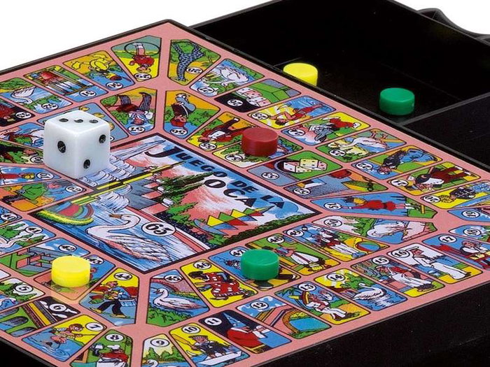 Cayro Jeu de société magnétique Parchis et Oca pour 2 à 4 joueurs - 16x16 cm - Version multilingue (Espagnol, Anglais, Français, Italien, Portugais, Allemand)