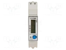 F&F Compteur numérique monophasé pour rail DIN LCD