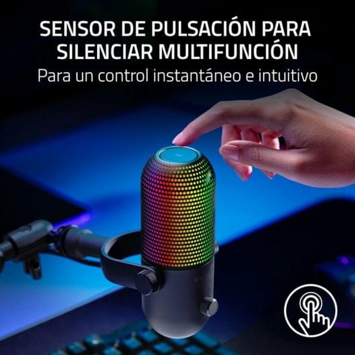Razer Seiren V3 Chroma Micro USB - Microphone Gaming avec RGB (RZ19-05060100-R3M1)