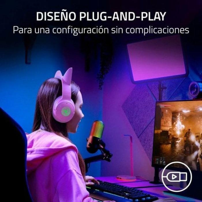 Razer Microphone USB Seiren V3 Chroma RZ19-05060100-R3M1 - Noir, pour streaming et enregistrement