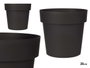 Ibergarden Pot en plastique anthracite 20 cm de diamètre 19 cm de hauteur (Set de 12)