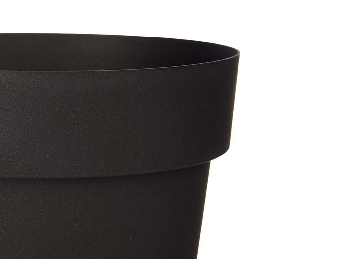 Ibergarden Pot en plastique anthracite 20 cm de diamètre 19 cm de hauteur (Set de 12)