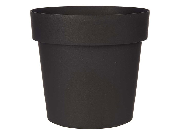 Ibergarden Pot en plastique anthracite 20 cm de diamètre 19 cm de hauteur (Set de 12)