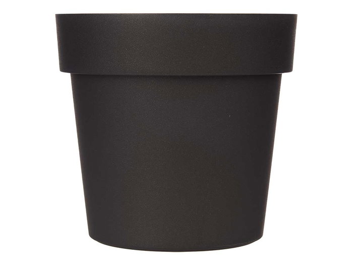 Ibergarden Pot en plastique anthracite 20 cm de diamètre 19 cm de hauteur (Set de 12)