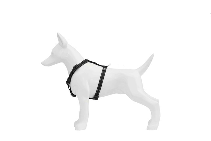 Freedog Harnais en Nylon Réfléchissant Noir 10mm x 20/30cm Freedog Harnais en Nylon Réfléchissant Noir 10mm x 20/30cm
