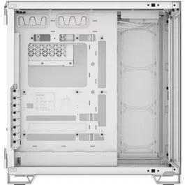 Corsair 6500X Boîtier PC Blanc Mid-Tower Double Chambre avec Panneaux en Verre Trempé