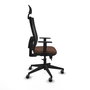 Piqueras Y Crespo Chaise de bureau Horna, mécanisme Sincro/Traslack, Marron foncé/Noir