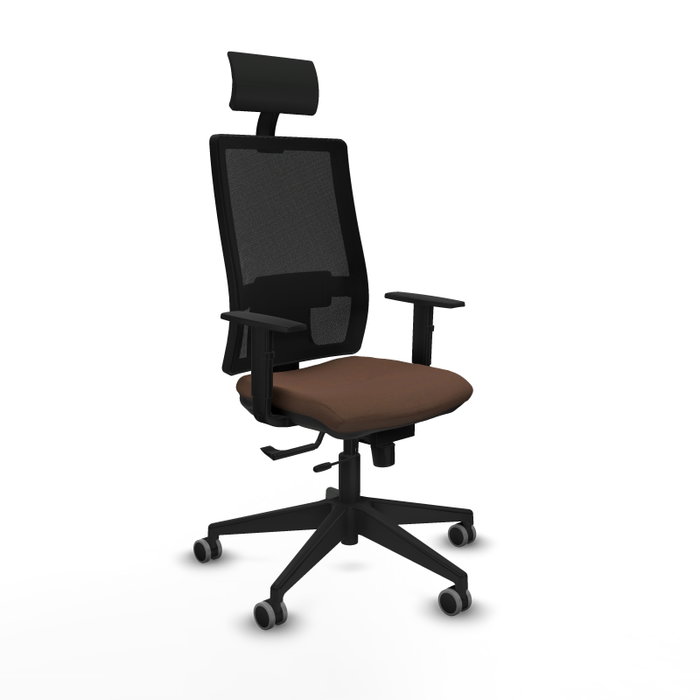 Piqueras Y Crespo Chaise de bureau Horna, mécanisme Sincro/Traslack, Marron foncé/Noir Piqueras Y Crespo Chaise de bureau Horna, mécanisme Sincro/Traslack, Marron foncé/Noir