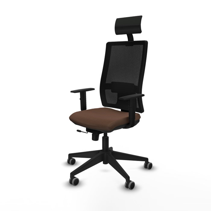 Piqueras Y Crespo Chaise de bureau Horna, mécanisme Sincro/Traslack, Marron foncé/Noir Piqueras Y Crespo Chaise de bureau Horna, mécanisme Sincro/Traslack, Marron foncé/Noir