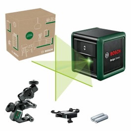 Bosch Quigo Green - Niveau laser avec pince MM2 et adaptation de fixation