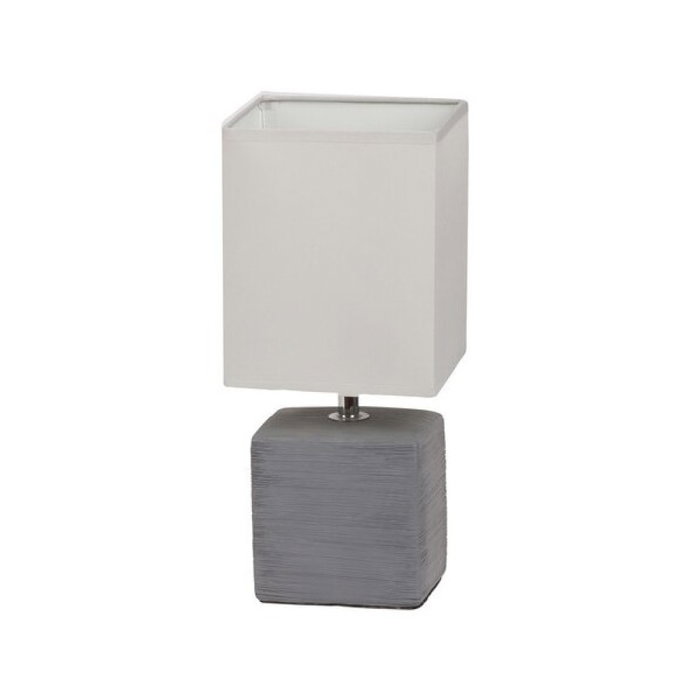 RABALUX Lampe de table Orlando RAB-4458 30cm E14 Gris Céramique Métal Textile