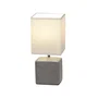 RABALUX Rabalux Orlando Lampe de Table Gris Céramique Métal Textile 30 cm Hauteur 13.5 cm Largeur E14 40W IP20 RAB-4458