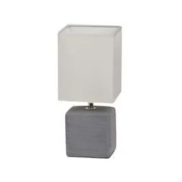 RABALUX Rabalux Orlando Lampe de Table Gris Céramique Métal Textile 30 cm Hauteur 13.5 cm Largeur E14 40W IP20 RAB-4458